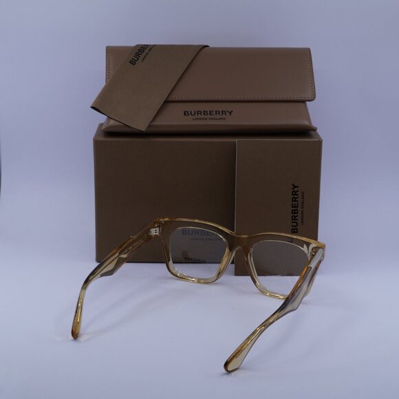 Burberry BE2407 4063 Square Eyeglasses 51mm - Transparent Brown - Picture 9 of 9